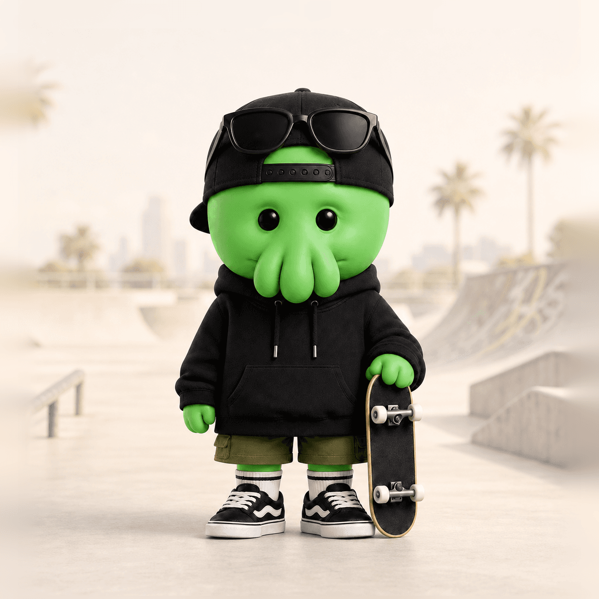 Mage, a squib dressed as a skater