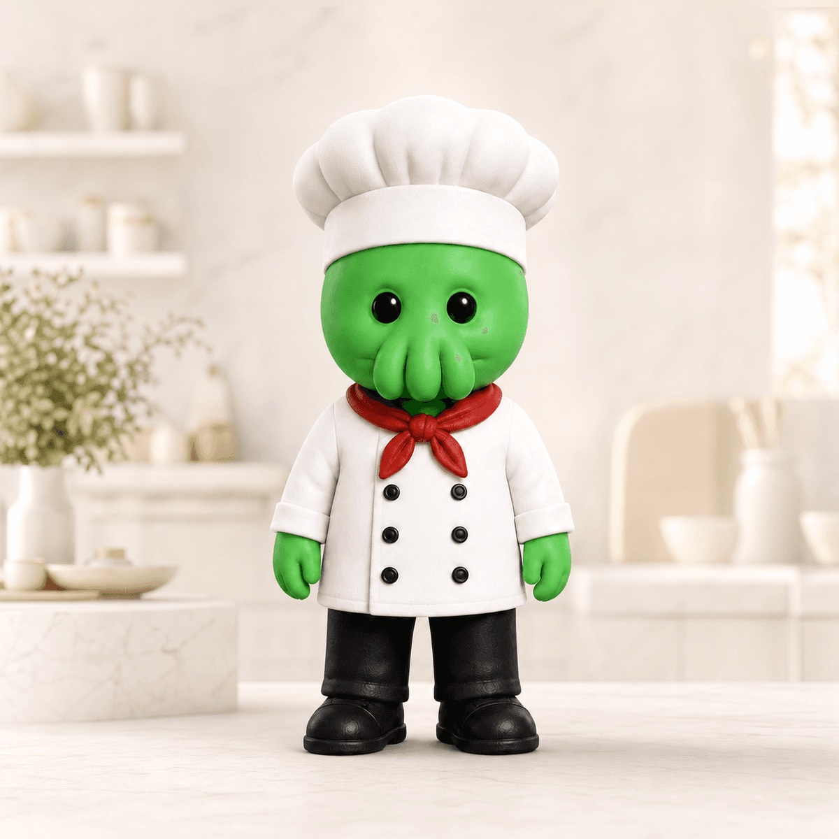 Lotus, a squib dressed as a chef